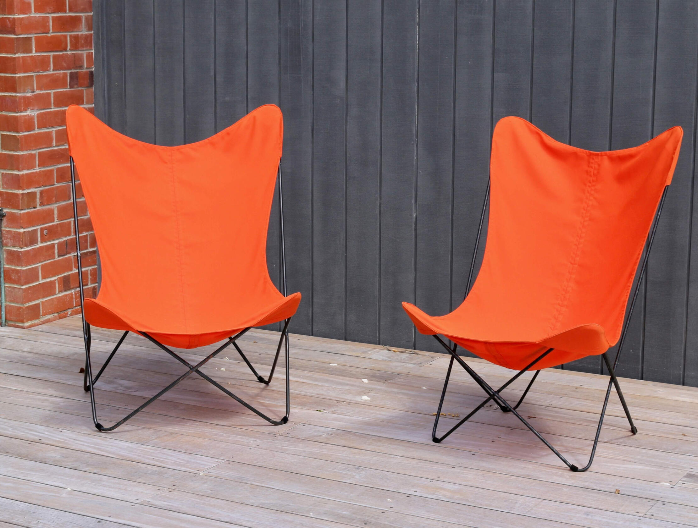 Orange Butterfly Chairs